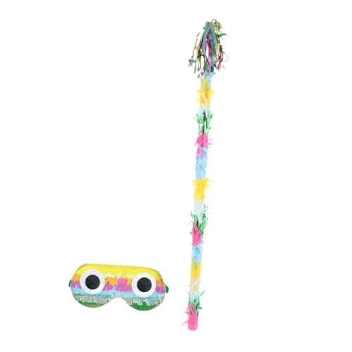 MAGICLULU Bunte Piñata Schläger Set Mit Partyspielzeug Für Geburtstagsfeiern Festdekoration Und Lustige Spiele Für Ideal Für Piñata Feiern Und Feste von MAGICLULU