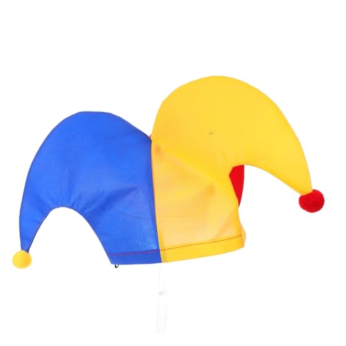 MAGICLULU Clown-hut Cosplay Partyhüte Für Erwachsene Lustige Bucket Hats Bowler Hut Clown-topper-hut Mini-zylinder Clownkern Clown-kostüm-hut Dummkopfhut Zaubererhut Zirkushut Karneval Stoff von MAGICLULU