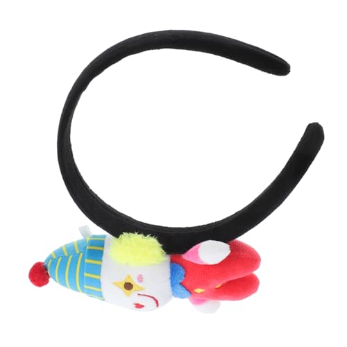 MAGICLULU Clown-stirnband Clownhüte Mützen Clown Perücke Clown-zubehör Regenbogen-stirnband Clown-kostüm Stirnbänder Lustige Clown -kopfbedeckung Kostüm Stirnbänder Pp Baumwolle von MAGICLULU