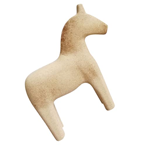 MAGICLULU DIY Holzpferd Ornament Kreatives Unvollendetes Pferdefiguren Bastelset Aus Für Individuelle Dekoration Für Pferdeliebhaber Und Hobby Horsing Kleine Größe von MAGICLULU