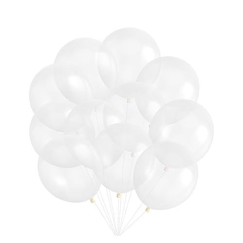 MAGICLULU Dicke Transparente Luftballons Leuchtenden Farben Dekorative Latexballons Für Geburtstagsfeiern Hochzeiten Und Partys von MAGICLULU