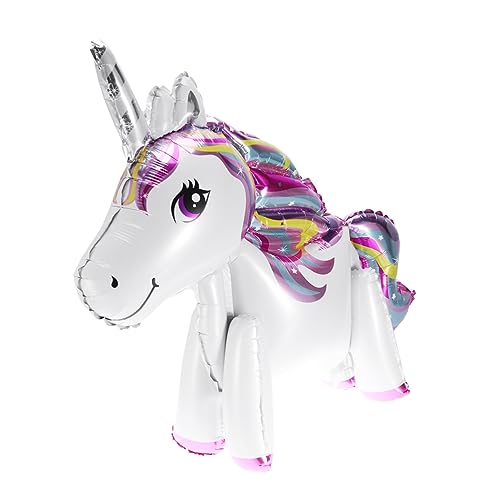 MAGICLULU Einhorn Folienballons Bunte Mylar Ballons Für Geburtstag Babyparty Hochzeit Party Dekoration Zauberhafte Party Accessoires Für Erwachsene von MAGICLULU