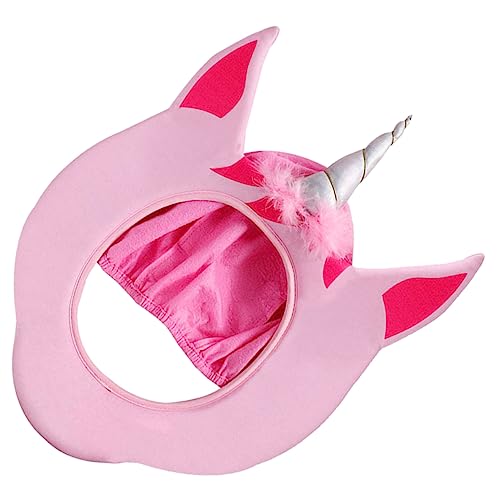 MAGICLULU Einhorn-Hut Kopfbedeckungs-Neuheitsparty lustiger Einhornhut lustiger Hut Plüsch Partyhut unicorn costume einhornkostuem kopfschmuck Cartoon-Tier-Hut Tiere Hut Hut- Vlies Rosa von MAGICLULU