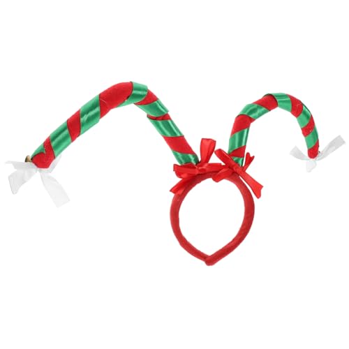 MAGICLULU Geburtstagsfeier Stirnband Urlaub Stirnbänder Weihnachtsmann Weihnachtliche Kopfbedeckungen Party-kopfschmuck Kopfschmuck Für Weihnachtsfeiern Rotes Schleifenstirnband Plüsch Vlies von MAGICLULU