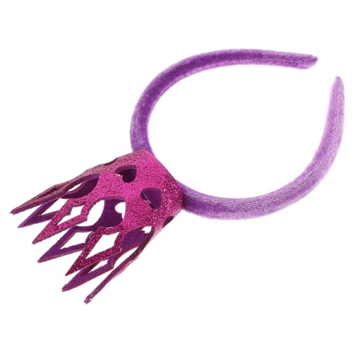 MAGICLULU Haarschmuck für Prinzessinnen Stirnbänder für Damen Party-Stirnbänder für Festliche Haaraccessoires Cosplay Kopfschmuck Krone für die Party Prinzessinnenkronen Plastik Violett von MAGICLULU