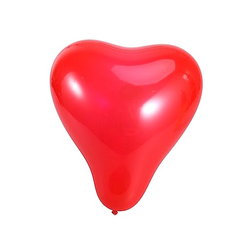 MAGICLULU Herzform Latexballons Dicke Dekorative Ballons Rot Für Partys Geburtstagsfeiern Und Hochzeiten von MAGICLULU