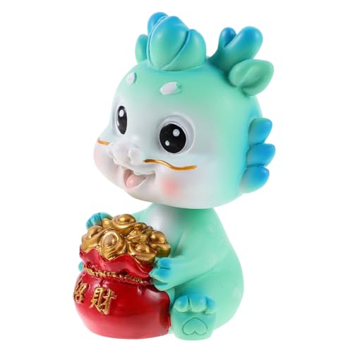 MAGICLULU Jahr des Drachen Kunstharz Bastelschmuck Autodekor Dekorationen Puppe Drachenfigur Autoornament Ballongirlande Lustiges Autozubehör Cartoon Maskottchen Drache MAGICLULU Jahr des Drachen Kunstharz Bastelschmuck Autodekor Dekorationen Puppe Drachenfigur Autoornament Ballongirlande Lustiges Autozubehör Cartoon Maskottchen Drache von MAGICLULU