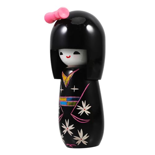 MAGICLULU Japanische Traditionelle Puppenfigur Aus Holz Kimono-Dekoration Kimono-Puppe Ornament von MAGICLULU