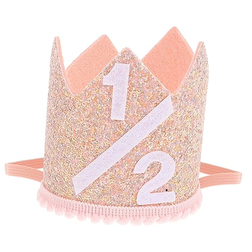 MAGICLULU Jungen Hüte Kronenhüte Zum Geburtstag -partyhüte Für Kinder -krone Junge Krone Geburtstagsparty-hüte Geburtstagsmützen Erwachsene Geburtstagsfeier Hut Rose Gold Polyester von MAGICLULU