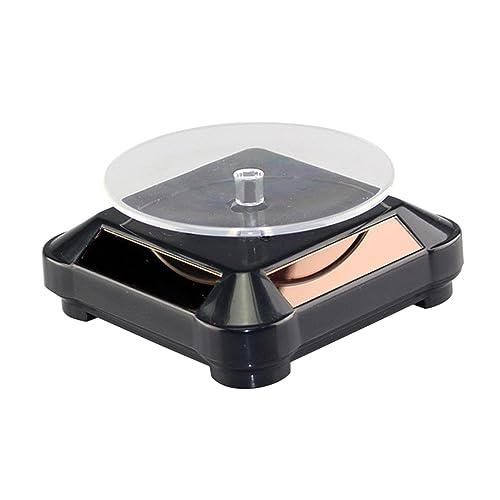 MAGICLULU Karussell Plattenspieler für Solardisplays Solar- drehbarer solarständer drehen Tablett einstellbar Anzeige Schmuckständer Staffeleien zum Ausstellen Ausstellungsstand Schwarz MAGICLULU Karussell Plattenspieler für Solardisplays Solar- drehbarer solarständer drehen Tablett einstellbar Anzeige Schmuckständer Staffeleien zum Ausstellen Ausstellungsstand Schwarz von MAGICLULU