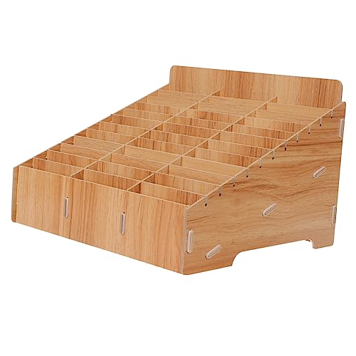 MAGICLULU Kasten Desktop-Container Karton Kommode Tischplatte Würfel Wagen storage boxes aufbwahrungs-box Aufbewahrungsorganisator aus Holz Desktop-Organizer hölzern Coffee von MAGICLULU