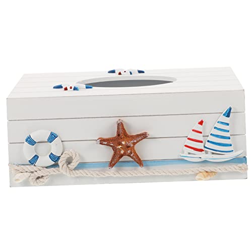 MAGICLULU Kasten Pappschachtel Abdeckung Kommode Spender Würfel Schlafzimmerzubehör Storage Boxes aufbwahrungs-Box Decor Aufbewahrungsbehälter für Gewebe Home-Desktop-Tissue- Holz Weiß von MAGICLULU