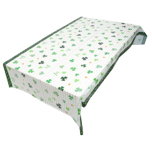 MAGICLULU Kleeblatt-partytischdecke Runde Outdoor-tischdecke Tischdecken Tischläufer Schwarzer Tisch Essen Runde Tischdecke Runder Couchtisch Runder Tisch Patricks Pe Tischdecke Sport Green von MAGICLULU