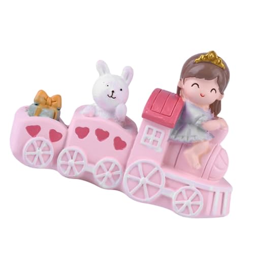 MAGICLULU Kleine Zugpuppe Kuchen Kuchendekorationen geburtstagstorte dekorationen Harz Rosa MAGICLULU Kleine Zugpuppe Kuchen Kuchendekorationen geburtstagstorte dekorationen Harz Rosa von MAGICLULU