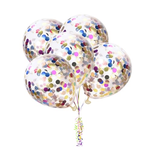 MAGICLULU Konfetti Ballons Mit Glitzer Für Hochzeiten Geburtstagsfeiern Und Feiertagsdekorationen Bunte Latex Ballons Für Shower Und Festlichkeiten von MAGICLULU