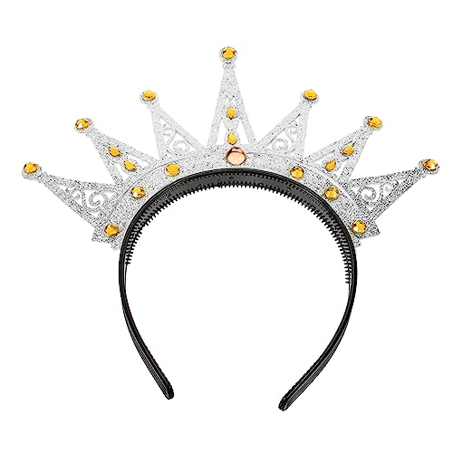 MAGICLULU Kopfschmuck für Damen party haarreifen partydekoration festival kopfbedeckung Prinzessin Gastgeschenke Prinzessin Krone Party-Stirnbänder für Frauen Kostüm Stirnbänder Plastik von MAGICLULU