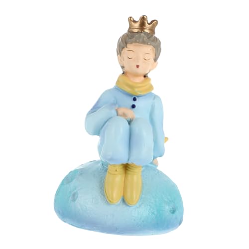 MAGICLULU Ornamente Auto- Prinz-Figur-Spielzeug Prinz Figur Zeichentrickfigur Schmücken Mini Jungs Basteln Desktop- Junge Spielzeug Bücherregal- Büro Kunstharz Wagen Puppe von MAGICLULU