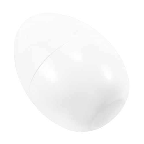 MAGICLULU Ostern- -Muschel Behälter Eier Luftballons für Rollenspiele Hasengeburtstagsdekoration Eier verschenken Geschenkideen Ostern DIY Ostereier Jumbo-Eier Osterdeko Plastik Weiß von MAGICLULU