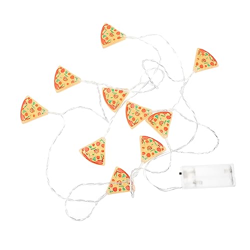 MAGICLULU Saite 20 Laternenpfahl fairy lights feenlampe Batterie für Lichterketten Lichter batteriebetrieben Lichterkette batteriebetrieben Lichter für die Raumdekoration LED Pizza Plastik von MAGICLULU