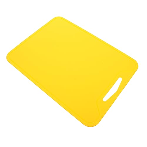 MAGICLULU Schneidebrett aus Silikon Tisch Planke Schere Basteln tragbar innen cutting boards kochgeschirr Faltbares Schneidebrett Gemüseschneidematte Fleischschneideplatte Kieselgel Yellow von MAGICLULU