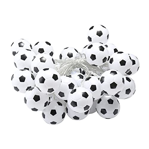 MAGICLULU String-Ball-Lichterkette Hausdekoration Für Zuhause Fußball-Dekoration Led-Nachtlampe Fußball-Lichterkette Fußball-Lichterkette Lichterkette Dekoration Lichterkette von MAGICLULU