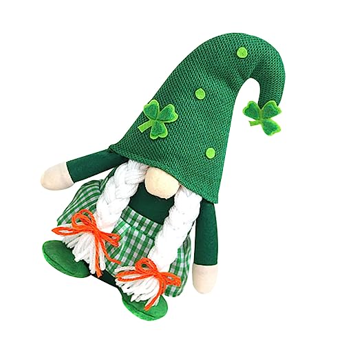 MAGICLULU St. Patricks Day GNOME Mädchen GNOME Puppe Einzigartige Tischfigur Home Decor Party Supply von MAGICLULU