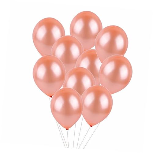 MAGICLULU Teiliges Set Mit Roségoldenen Geburtstagsballons Dekorative Luftballons Aus Natürlichem Latex Und Aluminiumfolie Inklusive Happy Birthday Ballons Einfarbige von MAGICLULU