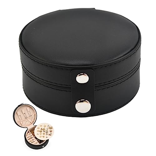 MAGICLULU Tragbare Schmuckschatulle Herren- Aus Ring Für Mädchen Mann-ohrringe Für Schmuck-organizer Schmucketui Herrenhalskette Flanell Schnalle Uhrenbox Reisen von MAGICLULU