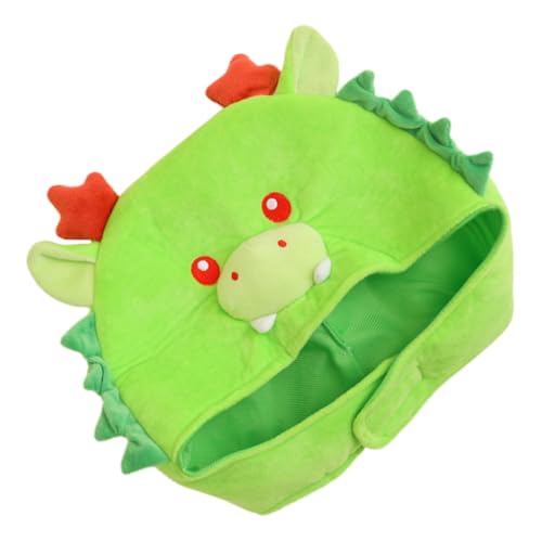 MAGICLULU Wasserhahnhut Kostüm Hut Hasenmütze Piratenhut Dinosaurierhut Kegelhut Einhorn Stirnband Mützen Clown-stirnband Verrückter Hut Drachenkostüm Für Jungen Bärenhut Plüsch Green von MAGICLULU