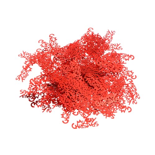 MAGICLULU Weihnachtliches Konfetti Glitter Deko 30g Rote Glitzerstreusel Für Hochzeiten Partys Und Geburtstagsfeiern Festliche Streudeko Für Weihnachtsfeiern Und Feierlichkeiten von MAGICLULU