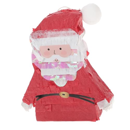 MAGICLULU Weihnachtspinata Weihnachts-Sankt-Servietten Masse Weihnachten Mini-Dekor weihnachtsspielzeug kinder weihnachts party Outdoor-Spielzeug für Kinder Pinata-Hit-Spielzeug Papier rot von MAGICLULU