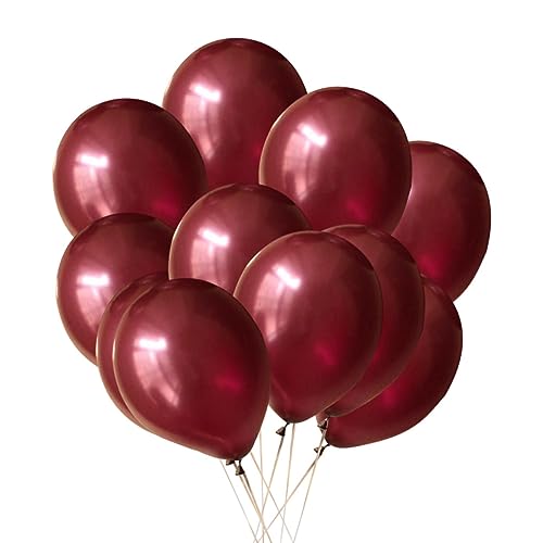 MAGICLULU Weinrote Latexballons Für Hochzeiten Geburtstagsfeiern Und Valentinstag Dekoration Luftballons Geeignet Für Festliche Anlässe von MAGICLULU