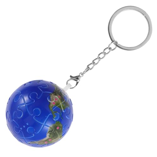 MAGICLULU kinder schlüsselanhänger Schnalle flauschiger Schlüsselanhänger Gepäck Miniatur Kette würfelunterlage einhelll ästhetischer Schlüsselanhänger Puzzle-Schlüsselanhänger Plastik Blue von MAGICLULU