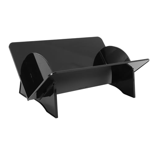 Plattenregal Zeitungsständer Dokumentenregal Postständer Für Den Schreibtisch Desktop-displayständer Vinyl-schallplatten-präsentationsständer Schallplattenhalter Pp Black MAGICLULU von MAGICLULU