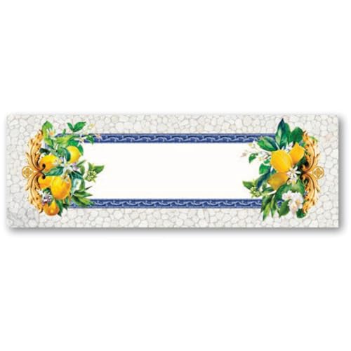 Tischdecken aus Gobeline, Jacquard, hergestellt in Italien (Limes, Tischläufer 47 x 100) von MAGIE DI CASA