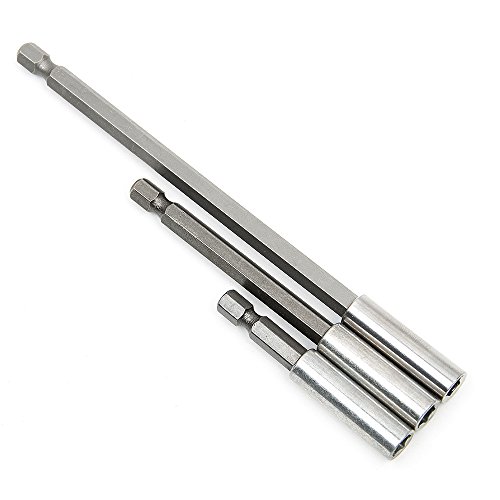 MALAYAS Drei Magnetische Bithalter Verlängerung 3-teiliges Set für Schrauben, Muttern, und jedes Bohren und Handheld Treiber – Beinhaltet 5,1cm 10,2cm 15,2cm Extensions für Quick Change – 1/10,2cm Sechskant-Schaft MALAYAS Drei Magnetische Bithalter Verlängerung 3-teiliges Set für Schrauben, Muttern, und jedes Bohren und Handheld Treiber – Beinhaltet 5,1cm 10,2cm 15,2cm Extensions für Quick Change – 1/10,2cm Sechskant-Schaft von MALAYAS