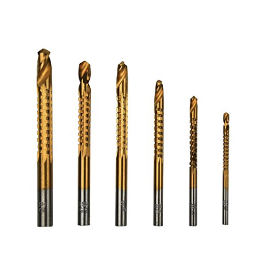 Malayas Holzbohrer Hammerbohrer-Set 6 Stück 3-8mm Steinbohrer SDS Bohrer Set aus HSS für Bohrmaschinen von MALAYAS