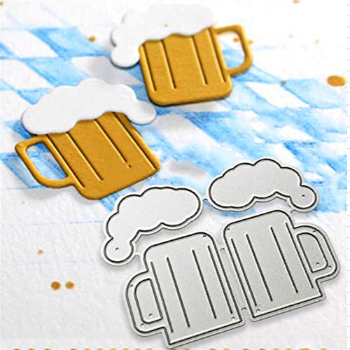 Bierbecher Stanzformen Bier Stanzformen Cheer Celebration Card Making Stanzformen für DIY Kartenherstellung Scrapbooking Fotoalbum Papier Dekorativ von MALISTLN