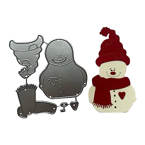 Schneemann Metall Stanzform Weihnachten Schneemann Stanzformen für DIY Scrapbooking Fotoalbum Papier Basteln Kartenherstellung Dekorative von MALISTLN