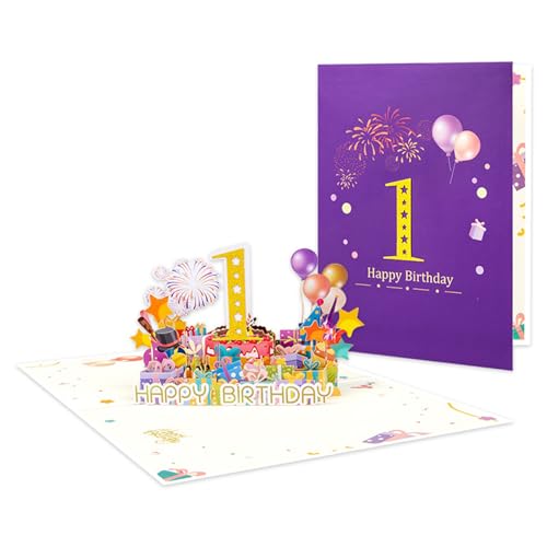 Einzigartige Pyrotechnik-Feierkarte, stilvolle Pyrotechnik-Popup-Papier-Geburtstagskarte für Freunde und Familie, Popup-Karte Einzigartige Pyrotechnik-Feierkarte, stilvolle Pyrotechnik-Popup-Papier-Geburtstagskarte für Freunde und Familie, Popup-Karte von MALSSE