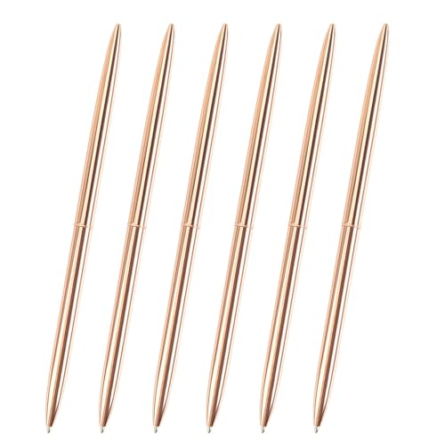MALSSE Langer Kugelschreiber, Drehmechanik, Metall-Kugelschreiber, 1,0 mm Spitze, reibungsloses Schreiben, Signierstift, Gastschild, 6 Stück MALSSE Langer Kugelschreiber, Drehmechanik, Metall-Kugelschreiber, 1,0 mm Spitze, reibungsloses Schreiben, Signierstift, Gastschild, 6 Stück von MALSSE