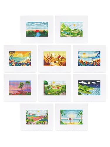 MAMACHU 10 Pack Landscape Diamond Painting Kits for Beginners von MAMACHU