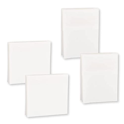 MANICAF 200 Stück Transparente Haftnotizen, 2 Größen Transparent Sticky Notes, Wasserfest und Wiederbeschreibbar, Transparent Post It Notes für Studenten, Lesen, Lernen(95×70mm, 75×75mm) von MANICAF