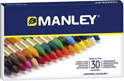 MANLEY 936158 30 Wachsmalstiften von Manley