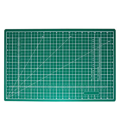 MANUFORE A3 Schneidematte Brett 45cm x 30cm PVC Schneideunterlage Selbstheilende, Grüne Bastelmatte 3mm Stärke zum Basteln, Quilten, Nähen, Scrapbooking von MANUFORE