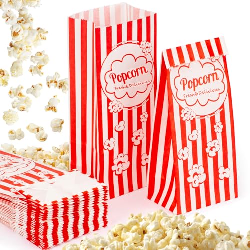 MAQIHAN Popcorn Tüten 50 stück - Flacher Quadratischer Boden Bottom Popcorntüten Klein Movie Night Filmabende Popcorn Maschinen Papiertüten Popcornmaschine Papier Behälter Snacktüten MAQIHAN Popcorn Tüten 50 stück - Flacher Quadratischer Boden Bottom Popcorntüten Klein Movie Night Filmabende Popcorn Maschinen Papiertüten Popcornmaschine Papier Behälter Snacktüten von MAQIHAN