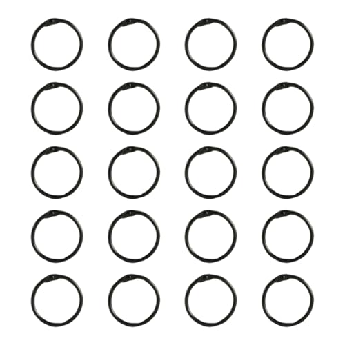 Buchbinderinge aus Metall, 25 mm, für Sammelalben, Fotoalben und Bastelprojekte, 20 Stück Buchbinderinge aus Metall, 25 mm, für Sammelalben, Fotoalben und Bastelprojekte, 20 Stück von MARCBUSE