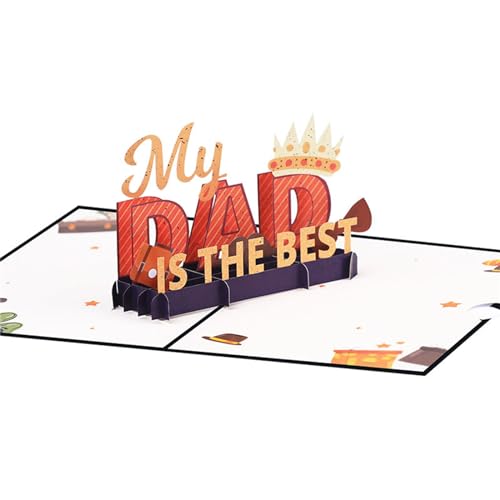 Einzigartige 3D Karte Vatertag Grußkarte Dekorative Grußkarten Papa Geschenk Feier Karte Urlaub Party Karte von MARCBUSE