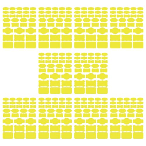 Papieraufkleber, beschreibbare Etiketten für Küche, Speisekammern, Organisation und Bastelprojekte, Dekorationen, 10 Blatt/320 Stück von MARCBUSE