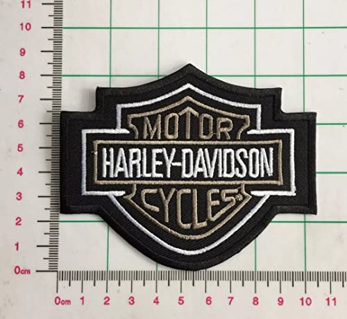 Patch Harley Davidson Modell Silber Bar & Shield cm 10,2 x 8,5 Replica -1309 von MAREL